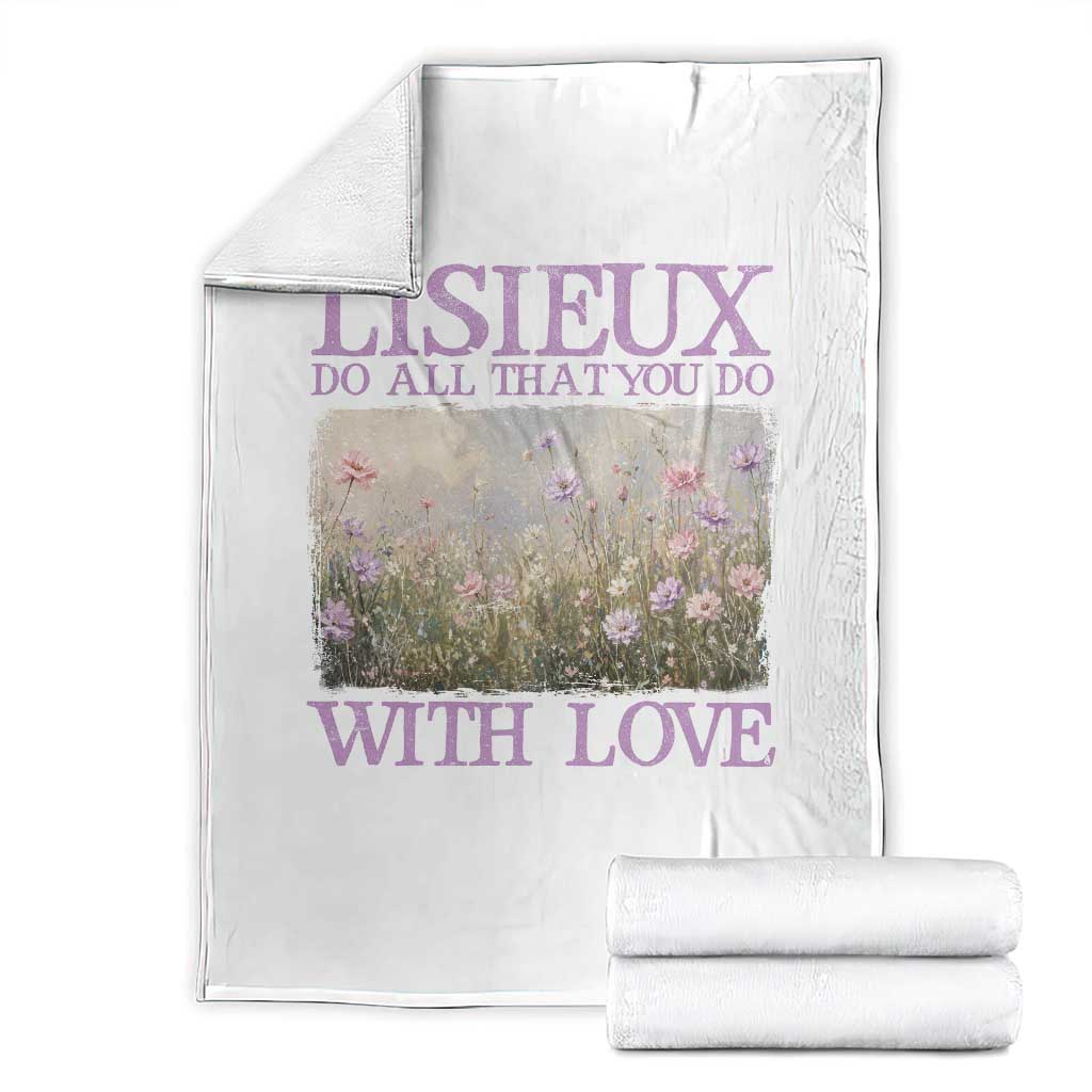 St Therese of Lisieux Throw Blanket Catholic Saint Gift for Girls Orthodox Christian