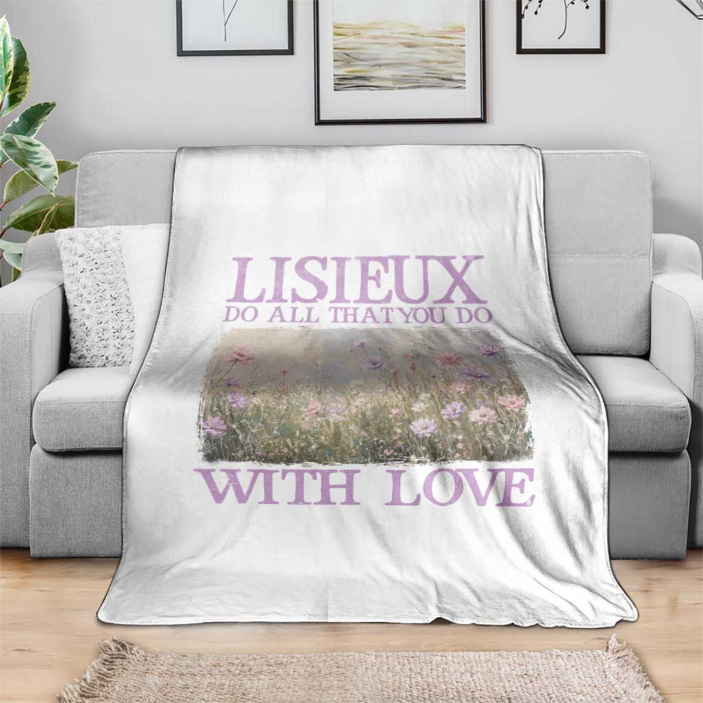 St Therese of Lisieux Throw Blanket Catholic Saint Gift for Girls Orthodox Christian