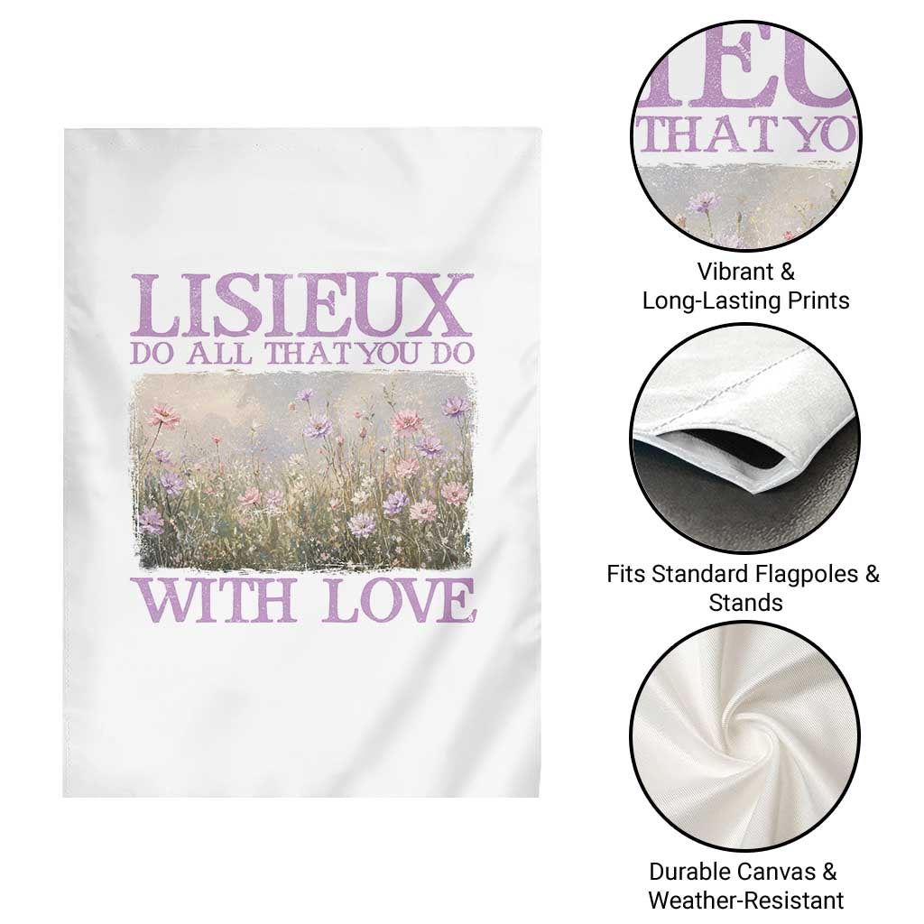 St Therese of Lisieux Garden Flag Catholic Saint Gift for Girls Orthodox Christian