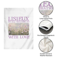 St Therese of Lisieux Garden Flag Catholic Saint Gift for Girls Orthodox Christian