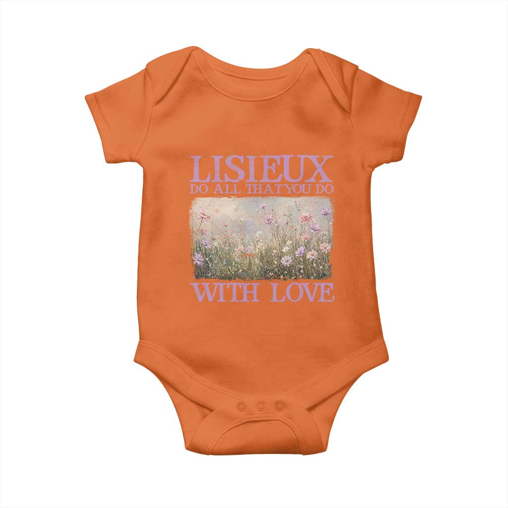 St Therese of Lisieux Baby Onesie Catholic Saint Gift for Girls Orthodox Christian