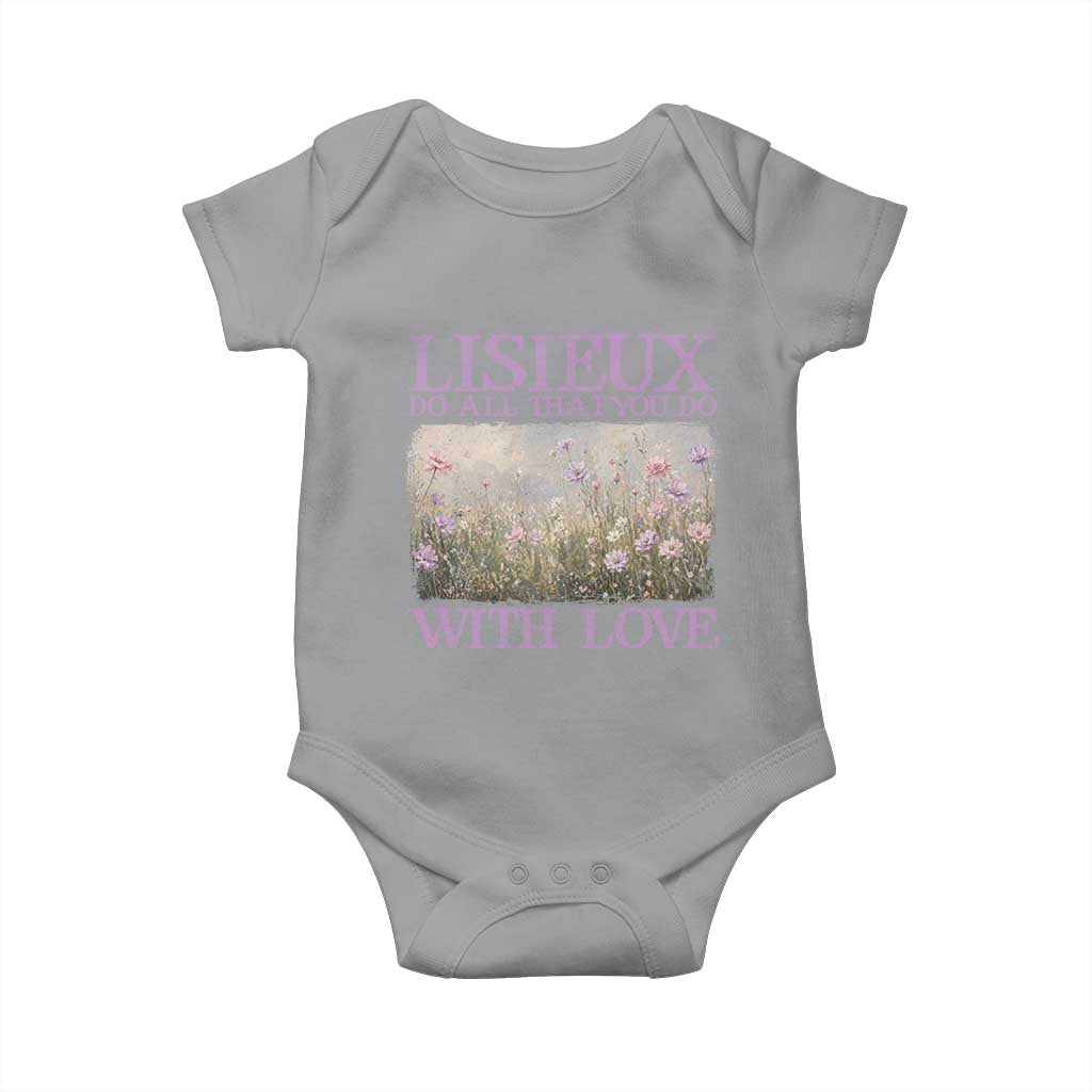 St Therese of Lisieux Baby Onesie Catholic Saint Gift for Girls Orthodox Christian