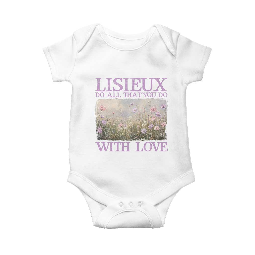 St Therese of Lisieux Baby Onesie Catholic Saint Gift for Girls Orthodox Christian