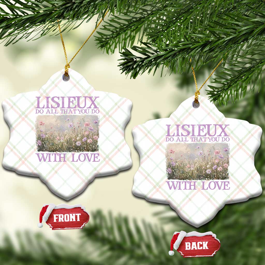 St Therese of Lisieux Ceramic Ornament Catholic Saint Gift for Girls Orthodox Christian