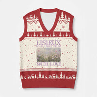 St Therese of Lisieux V-Neck Knit Sweater Vest Catholic Saint Gift for Girls Orthodox Christian