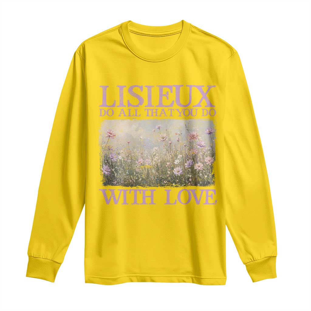 St Therese of Lisieux Long Sleeve Shirt Catholic Saint Gift for Girls Orthodox Christian