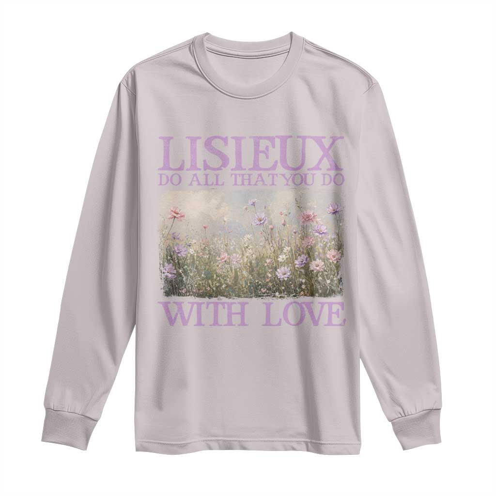 St Therese of Lisieux Long Sleeve Shirt Catholic Saint Gift for Girls Orthodox Christian