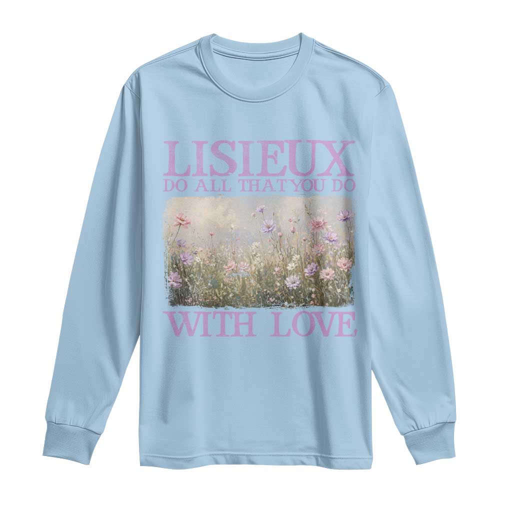 St Therese of Lisieux Long Sleeve Shirt Catholic Saint Gift for Girls Orthodox Christian