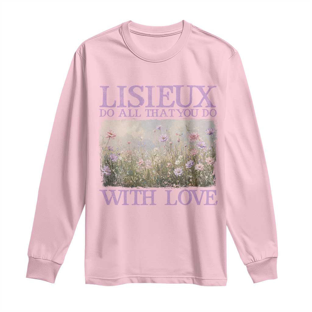 St Therese of Lisieux Long Sleeve Shirt Catholic Saint Gift for Girls Orthodox Christian