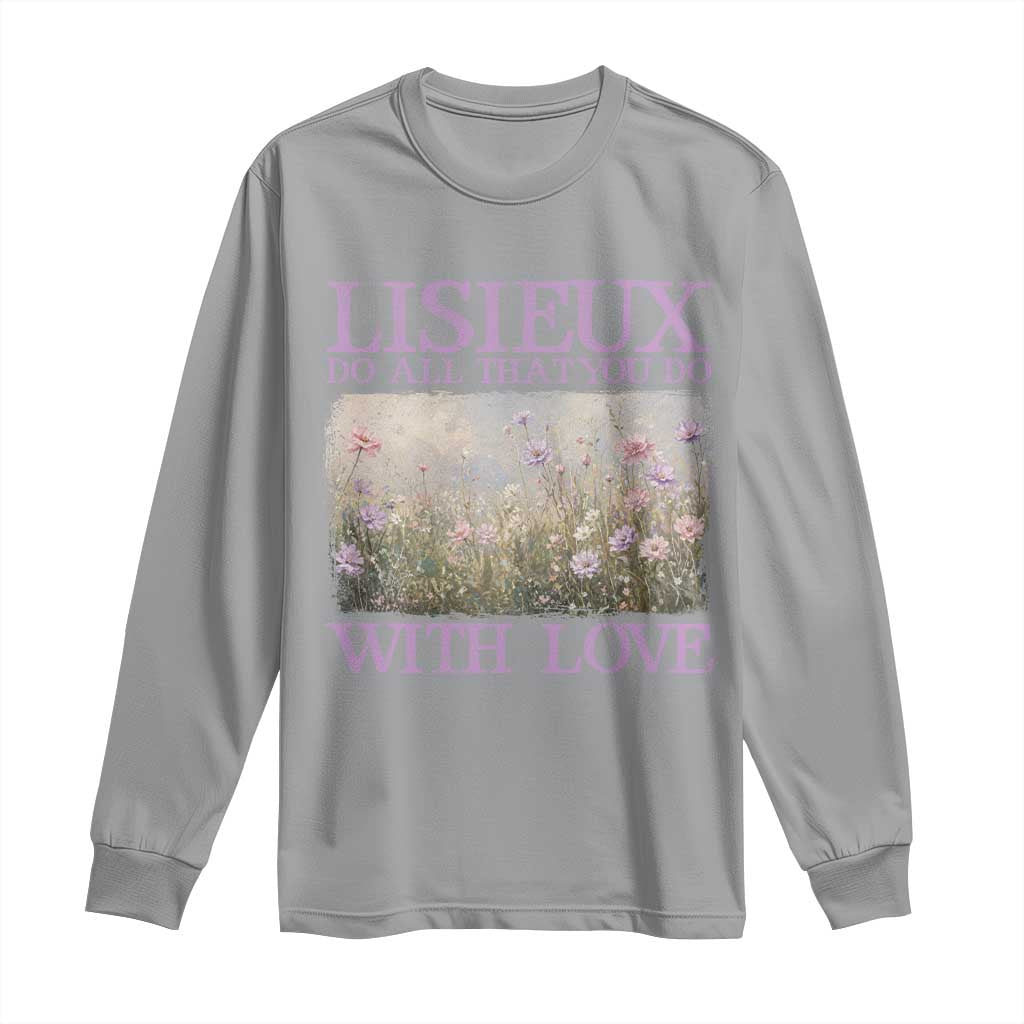 St Therese of Lisieux Long Sleeve Shirt Catholic Saint Gift for Girls Orthodox Christian