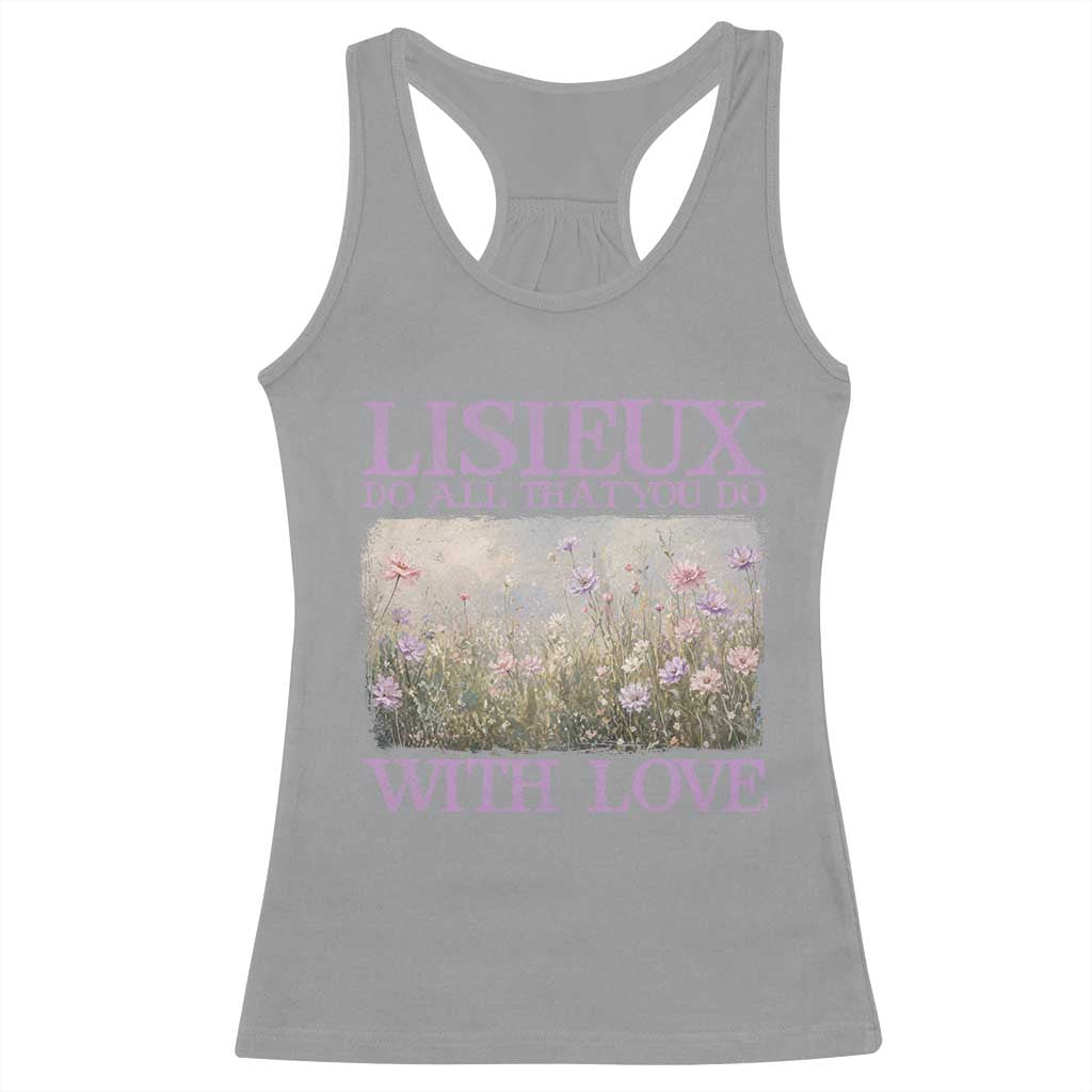 St Therese of Lisieux Racerback Tank Top Catholic Saint Gift for Girls Orthodox Christian