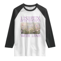 St Therese of Lisieux Raglan Shirt Catholic Saint Gift for Girls Orthodox Christian