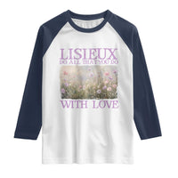 St Therese of Lisieux Raglan Shirt Catholic Saint Gift for Girls Orthodox Christian