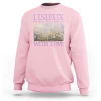St Therese of Lisieux Sweatshirt Catholic Saint Gift for Girls Orthodox Christian