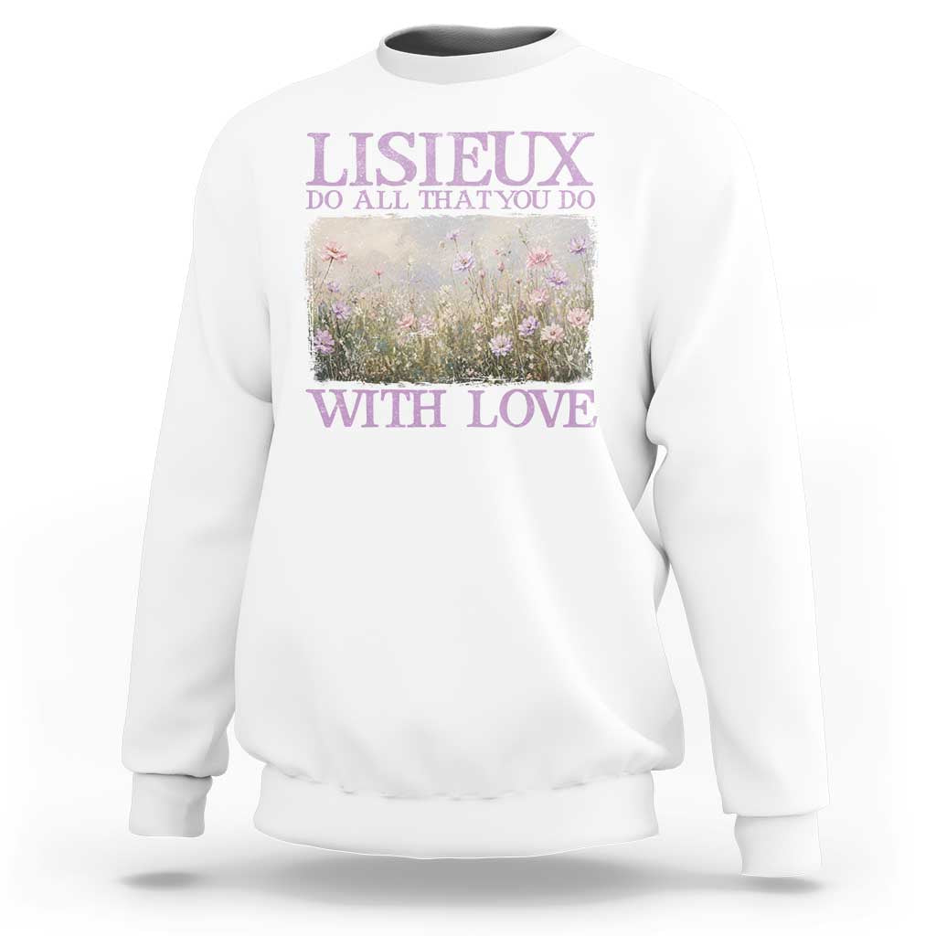 St Therese of Lisieux Sweatshirt Catholic Saint Gift for Girls Orthodox Christian