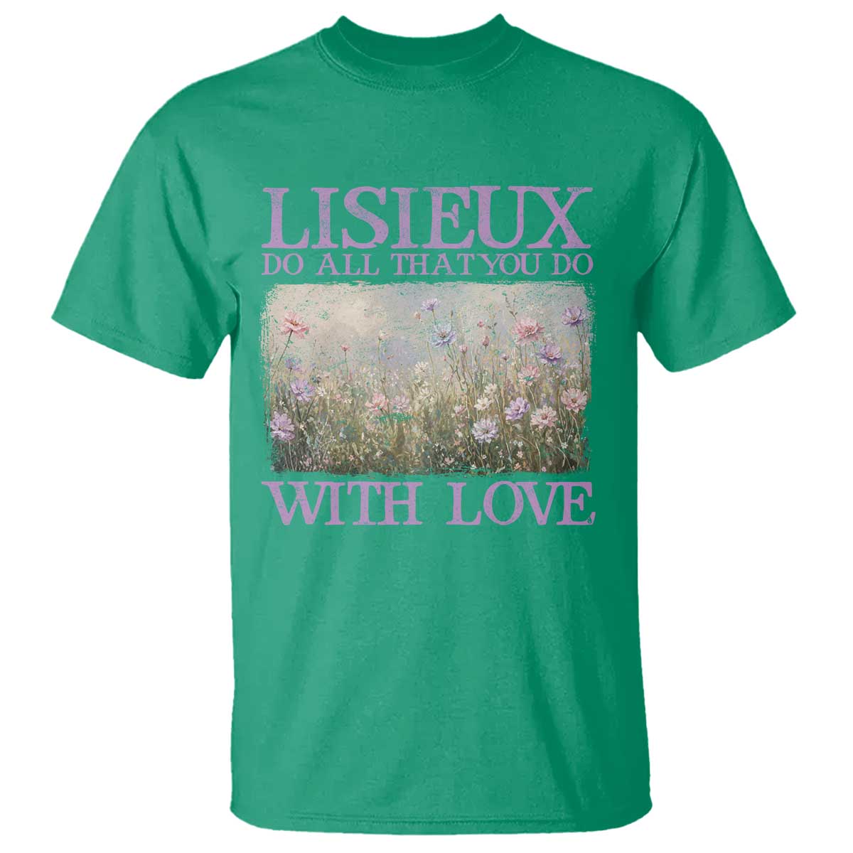 St Therese of Lisieux T Shirt Catholic Saint Gift for Girls Orthodox Christian