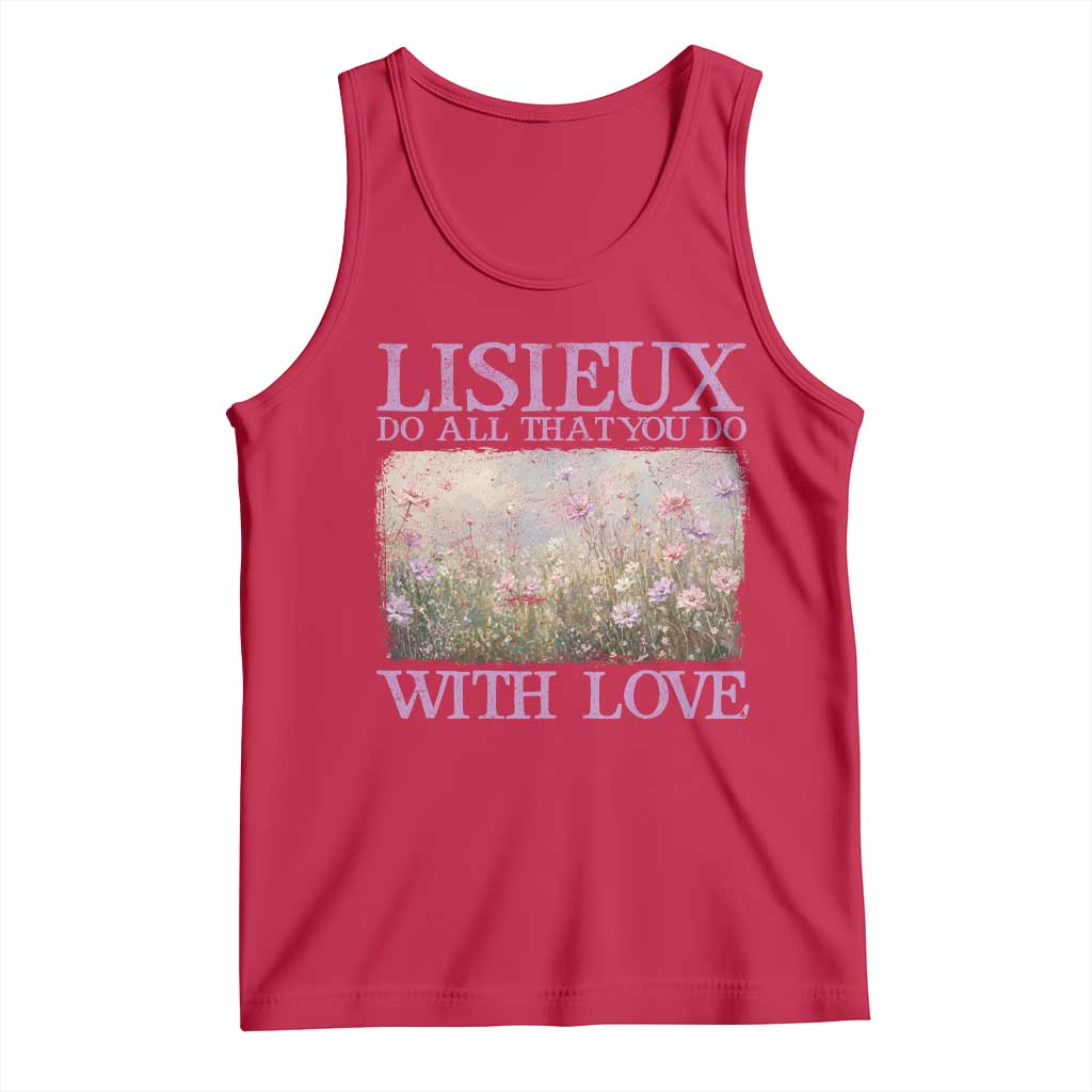 St Therese of Lisieux Tank Top Catholic Saint Gift for Girls Orthodox Christian