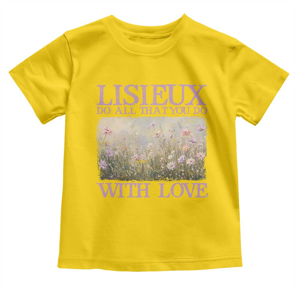 St Therese of Lisieux Toddler T Shirt Catholic Saint Gift for Girls Orthodox Christian