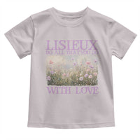 St Therese of Lisieux Toddler T Shirt Catholic Saint Gift for Girls Orthodox Christian