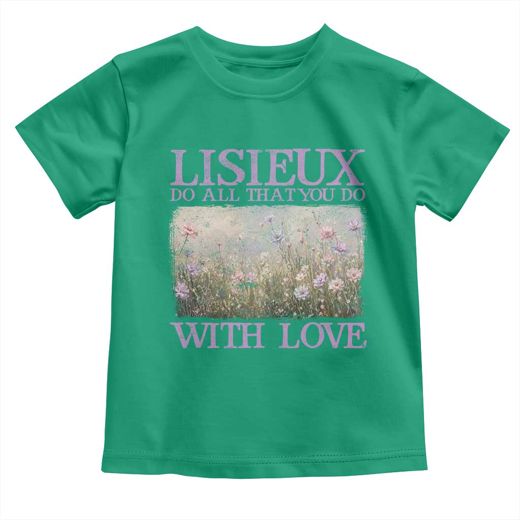 St Therese of Lisieux Toddler T Shirt Catholic Saint Gift for Girls Orthodox Christian