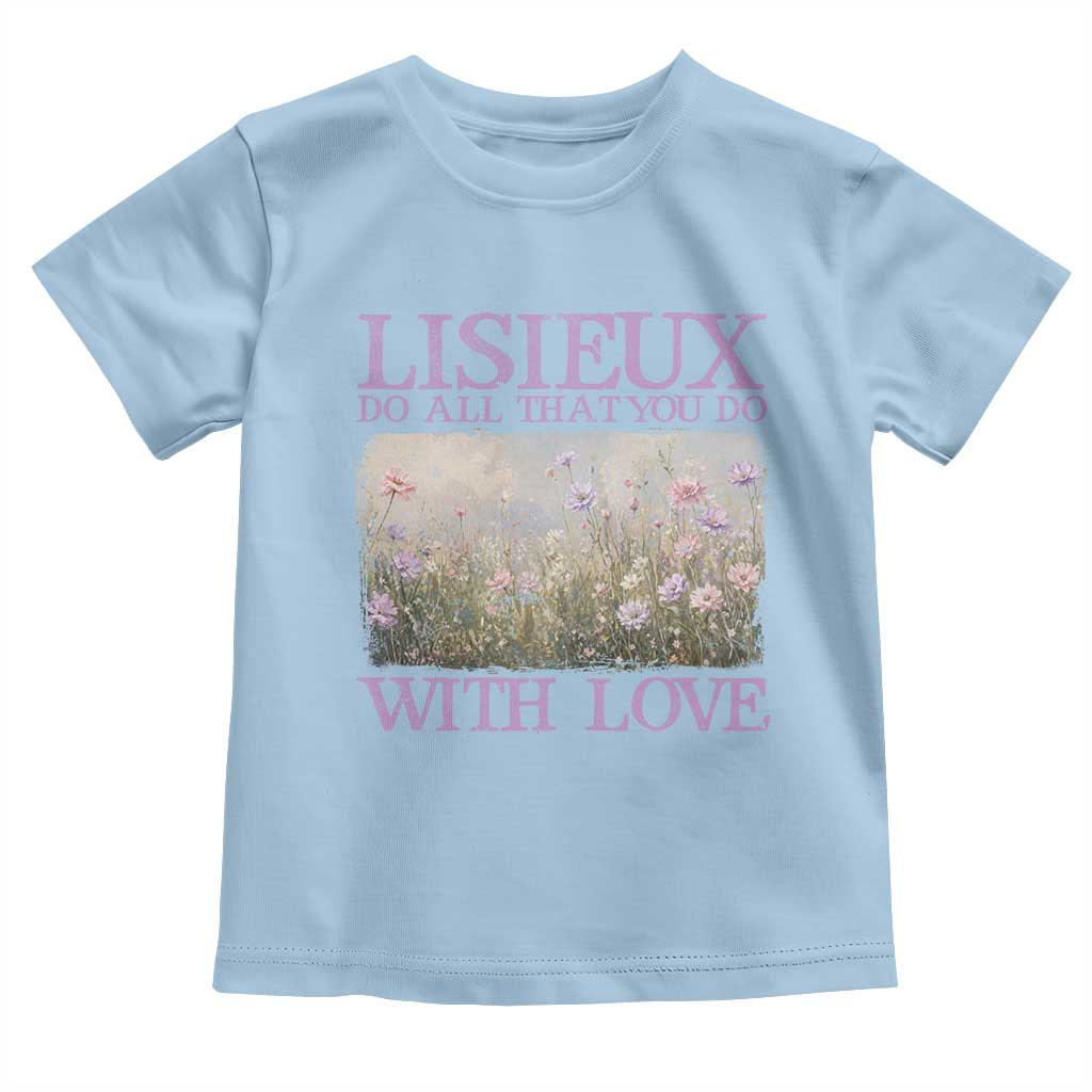 St Therese of Lisieux Toddler T Shirt Catholic Saint Gift for Girls Orthodox Christian