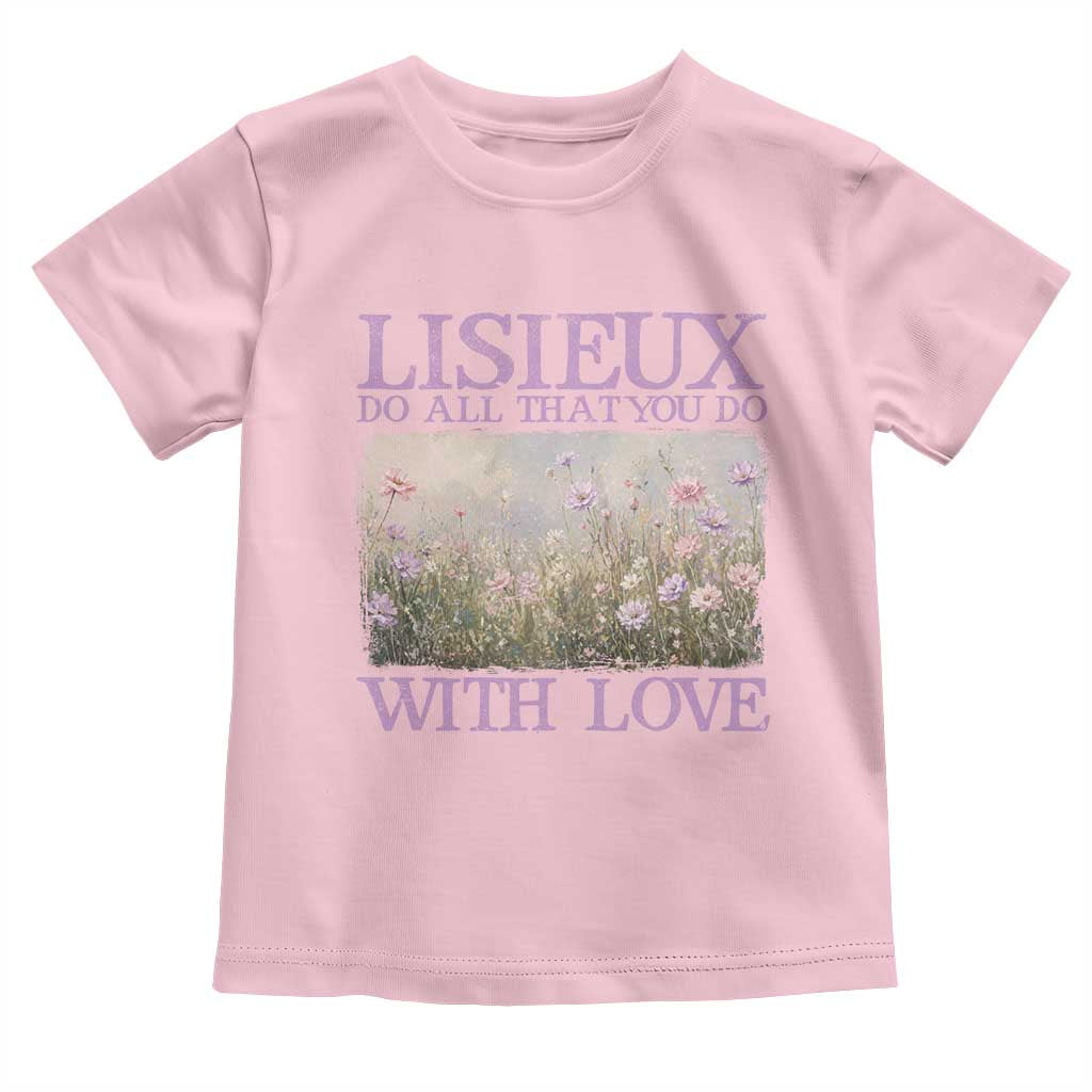 St Therese of Lisieux Toddler T Shirt Catholic Saint Gift for Girls Orthodox Christian