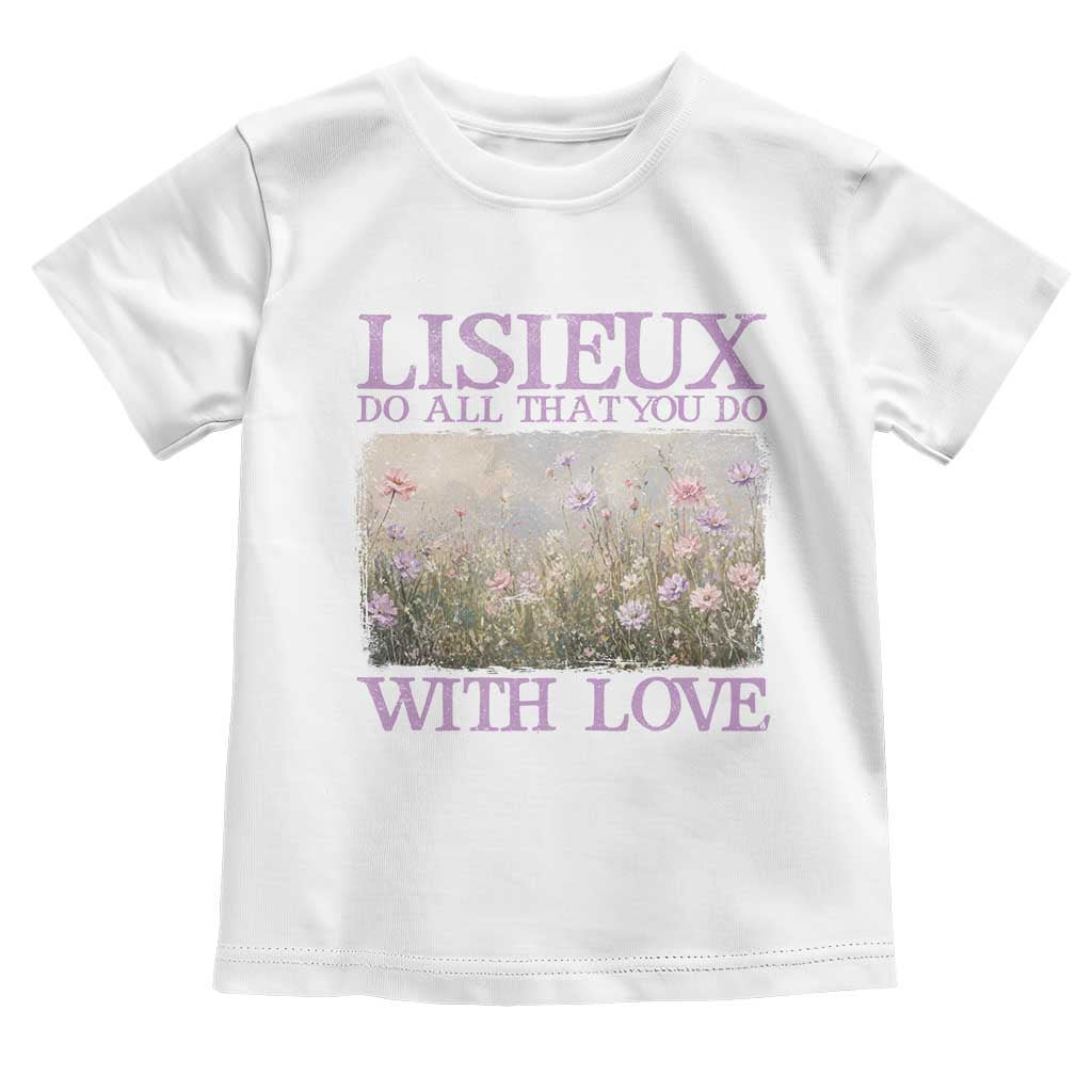 St Therese of Lisieux Toddler T Shirt Catholic Saint Gift for Girls Orthodox Christian