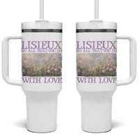 St Therese of Lisieux Tumbler With Handle Catholic Saint Gift for Girls Orthodox Christian