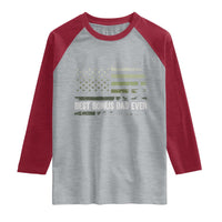 Best Bonus Dad Ever Raglan Shirt Stepdad American Flag Trees Outdoor Wildlife Nature Vintage Forest