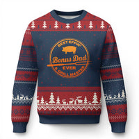 Best Effin Bonus Dad Ever And Grill Master Ugly Christmas Sweater Step Dad Fathers Day Gift Cooking Grilling BBQ Chef
