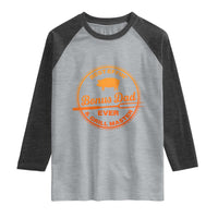Best Effin Bonus Dad Ever And Grill Master Raglan Shirt Step Dad Fathers Day Gift Cooking Grilling BBQ Chef