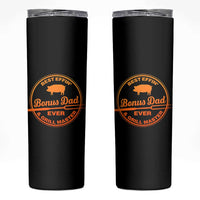 Best Effin Bonus Dad Ever And Grill Master Skinny Tumbler Step Dad Fathers Day Gift Cooking Grilling BBQ Chef