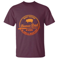 Best Effin Bonus Dad Ever And Grill Master T Shirt Step Dad Fathers Day Gift Cooking Grilling BBQ Chef