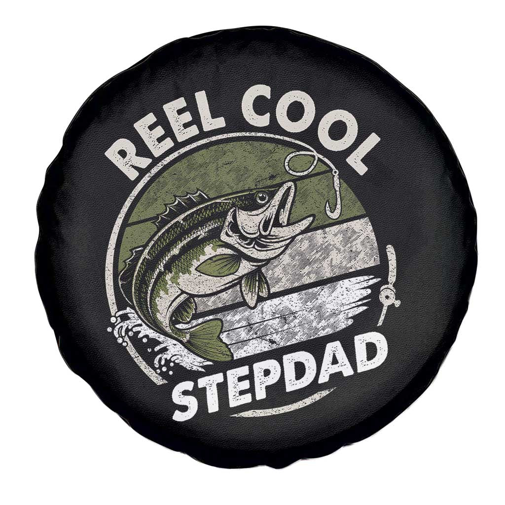 Reel Cool Stepdad Spare Tire Cover Fathers Day Gift for Fisherman Bonus Dad