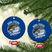 Reel Cool Stepdad Ceramic Ornament Fathers Day Gift for Fisherman Bonus Dad