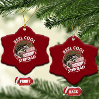Reel Cool Stepdad Ceramic Ornament Fathers Day Gift for Fisherman Bonus Dad