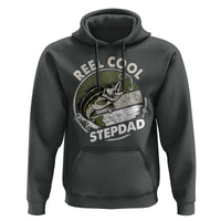 Reel Cool Stepdad Hoodie Fathers Day Gift for Fisherman Bonus Dad