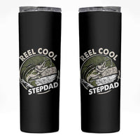 Reel Cool Stepdad Skinny Tumbler Fathers Day Gift for Fisherman Bonus Dad