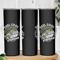 Reel Cool Stepdad Skinny Tumbler Fathers Day Gift for Fisherman Bonus Dad
