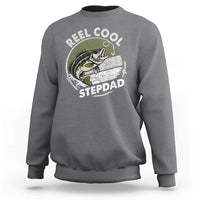 Reel Cool Stepdad Sweatshirt Fathers Day Gift for Fisherman Bonus Dad