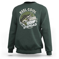Reel Cool Stepdad Sweatshirt Fathers Day Gift for Fisherman Bonus Dad