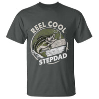 Reel Cool Stepdad T Shirt Fathers Day Gift for Fisherman Bonus Dad