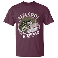 Reel Cool Stepdad T Shirt Fathers Day Gift for Fisherman Bonus Dad