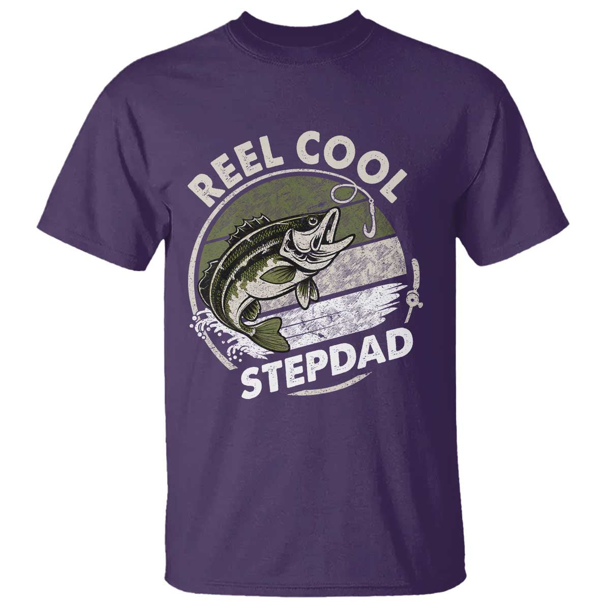 Reel Cool Stepdad T Shirt Fathers Day Gift for Fisherman Bonus Dad