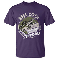 Reel Cool Stepdad T Shirt Fathers Day Gift for Fisherman Bonus Dad