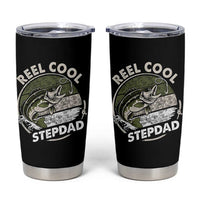 Reel Cool Stepdad Tumbler Cup Fathers Day Gift for Fisherman Bonus Dad