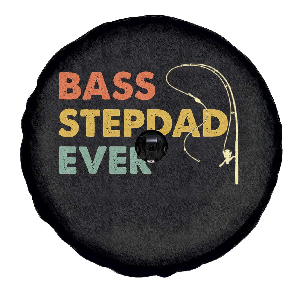 Fishing Bonus Dad Spare Tire Cover Retro Bass Stepdad Ever Fathers Day Fisherman