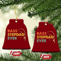 Fishing Bonus Dad Ceramic Ornament Retro Bass Stepdad Ever Fathers Day Fisherman