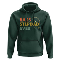 Fishing Bonus Dad Hoodie Retro Bass Stepdad Ever Fathers Day Fisherman