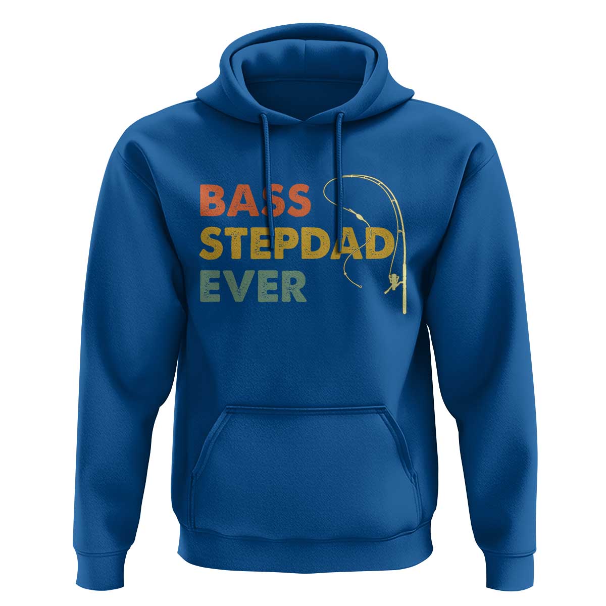 Fishing Bonus Dad Hoodie Retro Bass Stepdad Ever Fathers Day Fisherman